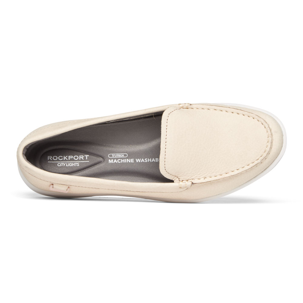 Rockport Singapore Womens Loafers - Ayva Washable White - NK8401597